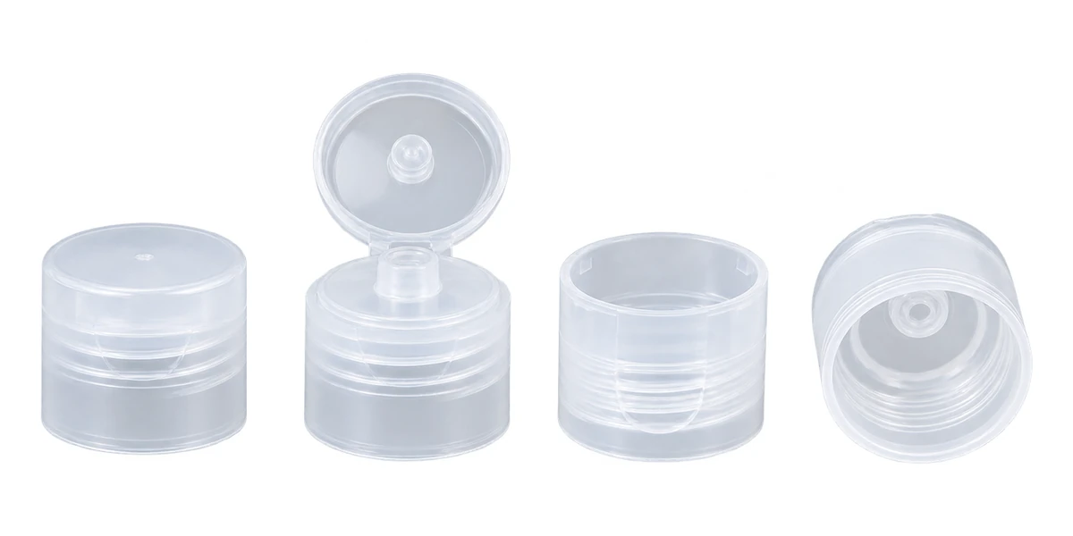Tapas flip-top transparentes