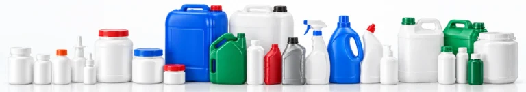 Envases de HDPE y PP soplados: bidones, galones, botellas y frascos de distintos tamaños